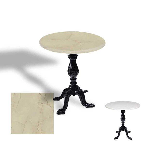Çipa 1001 Döküm Ayak Yuvarlak Masa Çap 70cm - (Werzalit, Wermodin ve Allzalit Tabla) - Golden Marble ürün görseli 1