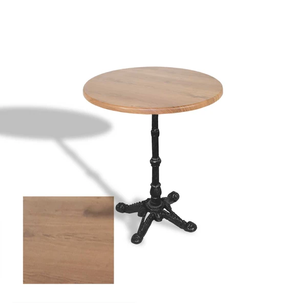 Çipa 1002 Döküm Ayak Yuvarlak Masa Çap 80cm - (Werzalit, Wermodin ve Allzalit Tabla) - Novagento ürün görseli 1