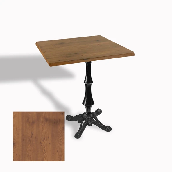 Çipa 1012 Döküm Ayak Kare Masa 80X80 cm - (Werzalit, Wermodin ve Allzalit Tabla) - Novagento ürün görseli 1