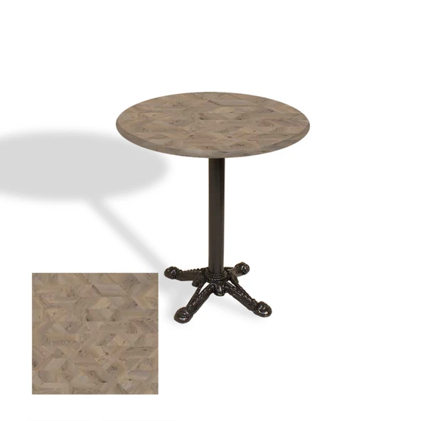 Çipa Döküm Ayak Yuvarlak Masa Çap 80cm - (Werzalit, Wermodin ve Allzalit Tabla) - Edgy Wood ürün görseli 1