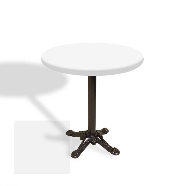 Çipa Laminat Yuvarlak Masa Çap 80cm ESB - ESB - Beyaz ürün görseli 1