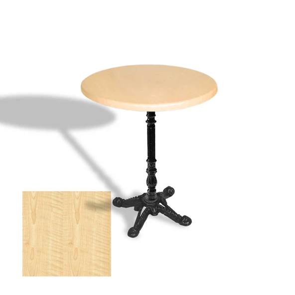 Çipa 1004 Döküm Ayak Yuvarlak Masa Çap 70cm - (Werzalit, Wermodin ve Allzalit Tabla) - Akçaağaç ürün görseli 1