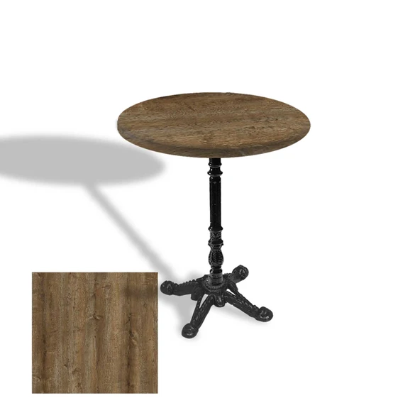 Çipa 1004 Döküm Ayak Yuvarlak Masa Çap 80cm - (Werzalit, Wermodin ve Allzalit Tabla) - Canyon Hidalgo ürün görseli 1