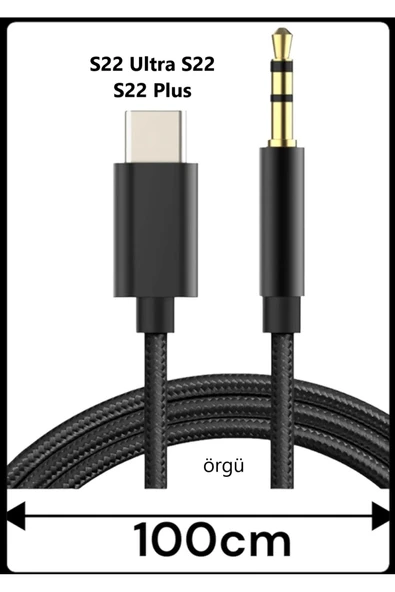 Samsung Galaxy S22 Ultra S22 S22 Plus Aux Kablo Type C Aux Kablo Tak Çalıştır Dac Çipli Tak Çalıştır ürün görseli 1