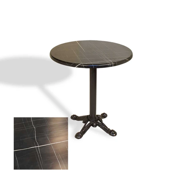 Çipa Döküm Ayak Yuvarlak Masa Çap 80cm - (Werzalit, Wermodin ve Allzalit Tabla) - Palazzo ürün görseli 1
