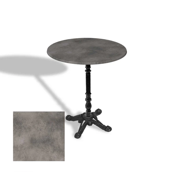 Çipa 1004 Döküm Ayak Yuvarlak Masa Çap 90cm - (Werzalit, Wermodin ve Allzalit Tabla) - Copperfield ürün görseli 1