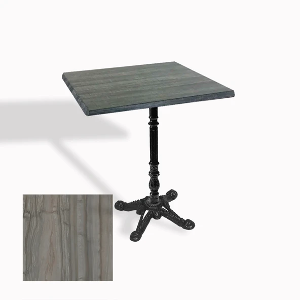 Çipa 1004 Döküm Ayak Kare Masa 80X80 cm - (Werzalit, Wermodin ve Allzalit Tabla) - Magma ürün görseli 1