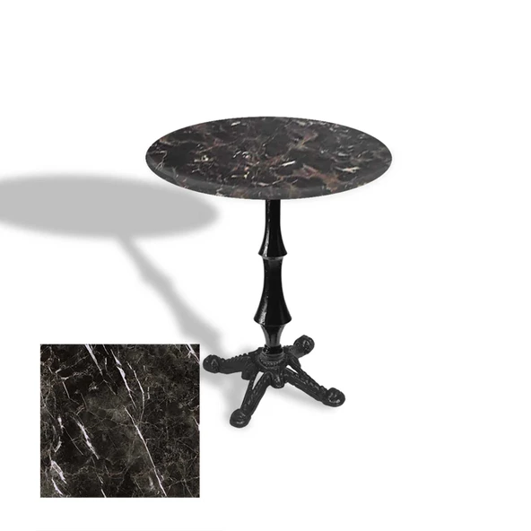 Çipa 1012 Döküm Ayak Yuvarlak Masa Çap 90cm - (Werzalit, Wermodin ve Allzalit Tabla) - Teramo ürün görseli 1