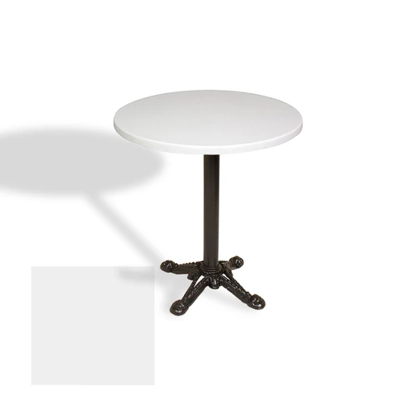 Çipa Döküm Ayak Yuvarlak Masa Çap 80cm - (Werzalit, Wermodin ve Allzalit Tabla) - Beyaz ürün görseli 1