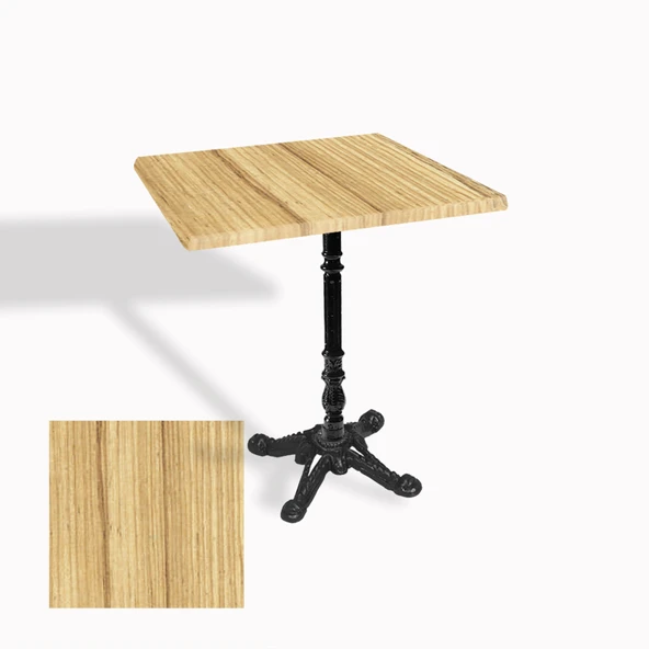 Çipa 1004 Döküm Ayak Kare Masa 70X70 cm - (Werzalit, Wermodin ve Allzalit Tabla) - Coco Bolo ürün görseli 1