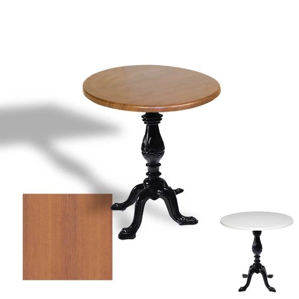 Çipa 1001 Döküm Ayak Yuvarlak Masa Çap 90cm - (Werzalit, Wermodin ve Allzalit Tabla) - Koyu Ahşap ürün görseli 1