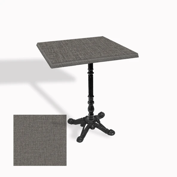 Çipa 1004 Döküm Ayak Kare Masa 70X70 cm - (Werzalit, Wermodin ve Allzalit Tabla) - Twister ürün görseli 1