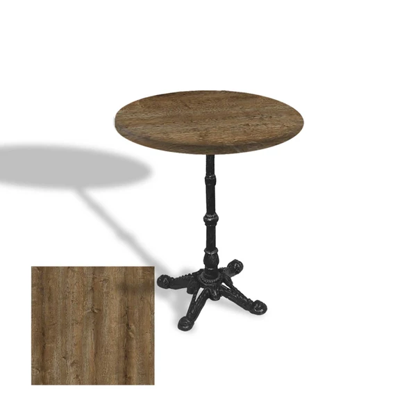 Çipa 1002 Döküm Ayak Yuvarlak Masa Çap 70cm - (Werzalit, Wermodin ve Allzalit Tabla) - Canyon Hidalgo ürün görseli 1