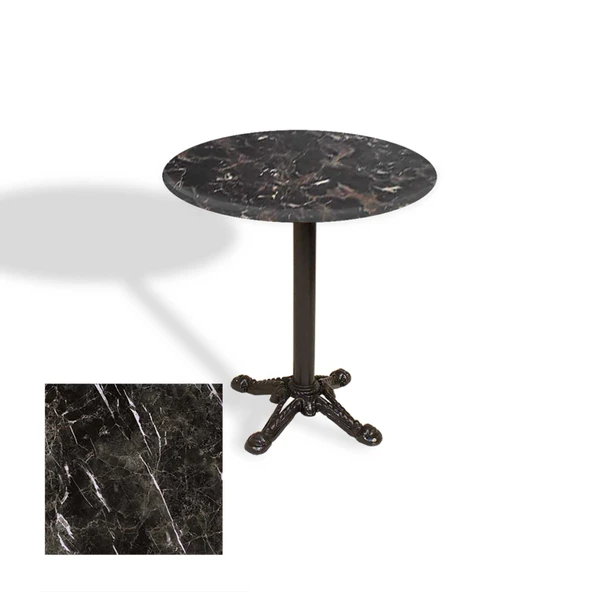 Çipa Döküm Ayak Yuvarlak Masa Çap 90cm - (Werzalit, Wermodin ve Allzalit Tabla) - Teramo ürün görseli 1
