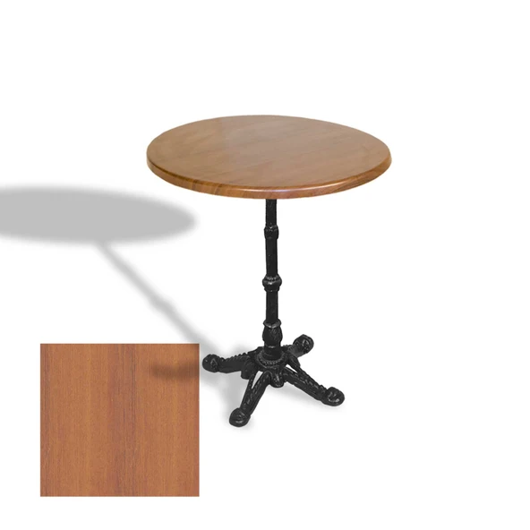 Çipa 1002 Döküm Ayak Yuvarlak Masa Çap 80cm - (Werzalit, Wermodin ve Allzalit Tabla) - Koyu Ahşap ürün görseli 1