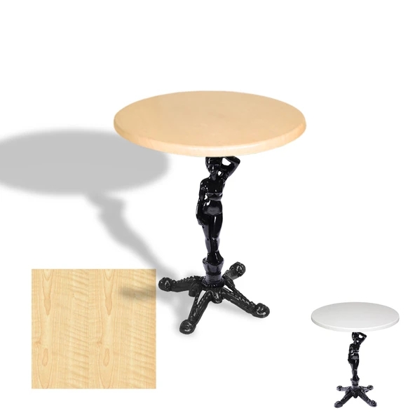 Çipa 1003 Döküm Ayak Yuvarlak Masa Çap 70cm - (Werzalit, Wermodin ve Allzalit Tabla) - Akçaağaç ürün görseli 1