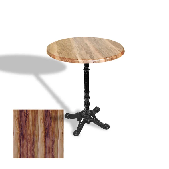 Çipa 1004 Döküm Ayak Yuvarlak Masa Çap 90cm - (Werzalit, Wermodin ve Allzalit Tabla) - Indiana Wood ürün görseli 1