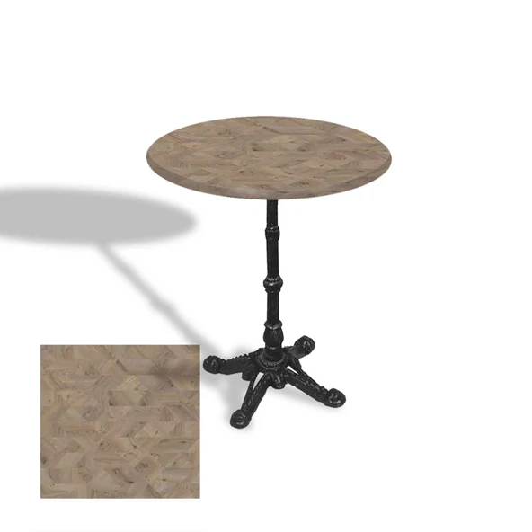 Çipa 1002 Döküm Ayak Yuvarlak Masa Çap 90cm - (Werzalit, Wermodin ve Allzalit Tabla) - Edgy Wood ürün görseli 1