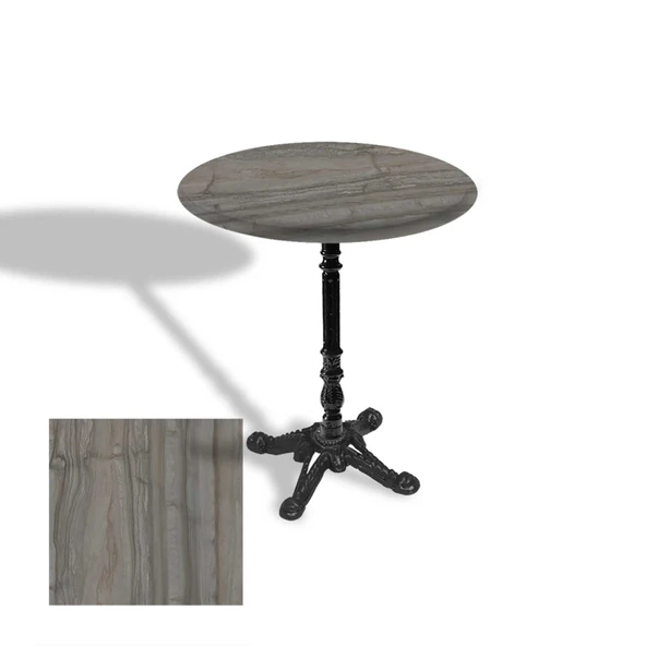 Çipa 1004 Döküm Ayak Yuvarlak Masa Çap 60cm - (Werzalit, Wermodin ve Allzalit Tabla) - Magma ürün görseli 1