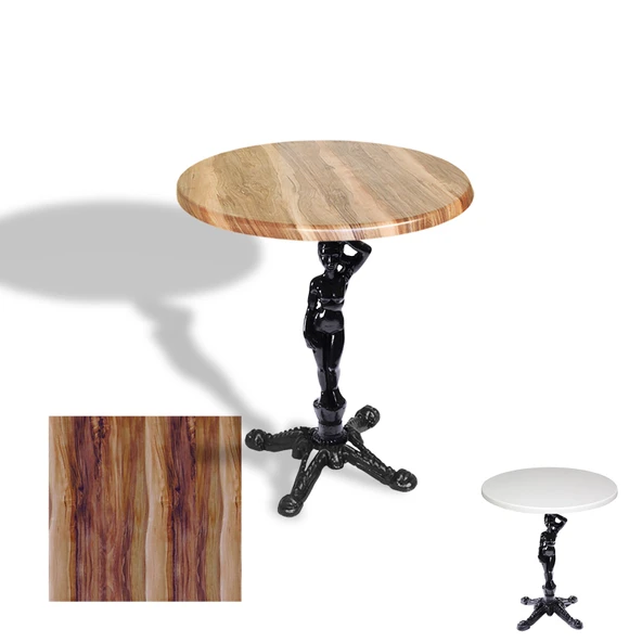 Çipa 1003 Döküm Ayak Yuvarlak Masa Çap 70cm - (Werzalit, Wermodin ve Allzalit Tabla) - Indiana Wood ürün görseli 1