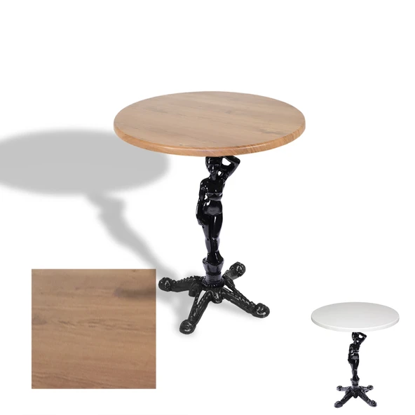 Çipa 1003 Döküm Ayak Yuvarlak Masa Çap 70cm - (Werzalit, Wermodin ve Allzalit Tabla) - Novagento ürün görseli 1