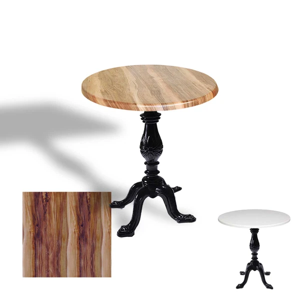 Çipa 1001 Döküm Ayak Yuvarlak Masa Çap 80cm - (Werzalit, Wermodin ve Allzalit Tabla) - Indiana Wood ürün görseli 1