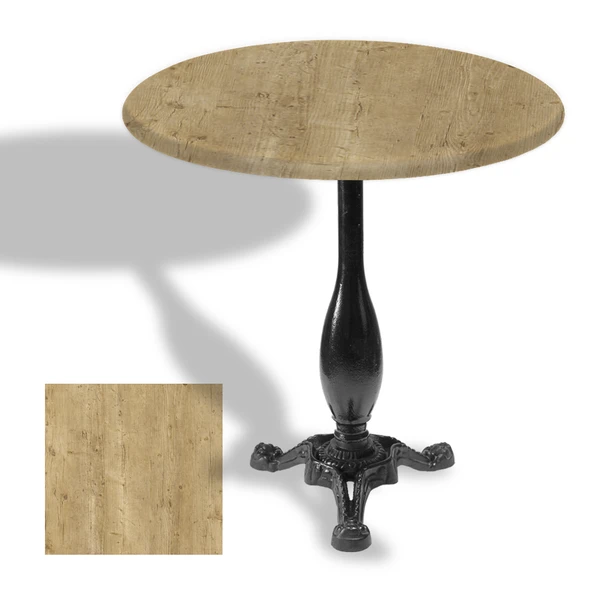 Çipa 2015 Döküm Ayak Yuvarlak Masa Çap 107cm - (Werzalit, Wermodin ve Allzalit Tabla) - Avalone Pine ürün görseli 1