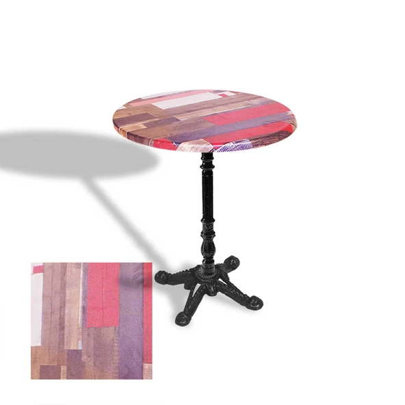 Çipa 1004 Döküm Ayak Yuvarlak Masa Çap 80cm - (Werzalit, Wermodin ve Allzalit Tabla) - Redwood ürün görseli 1