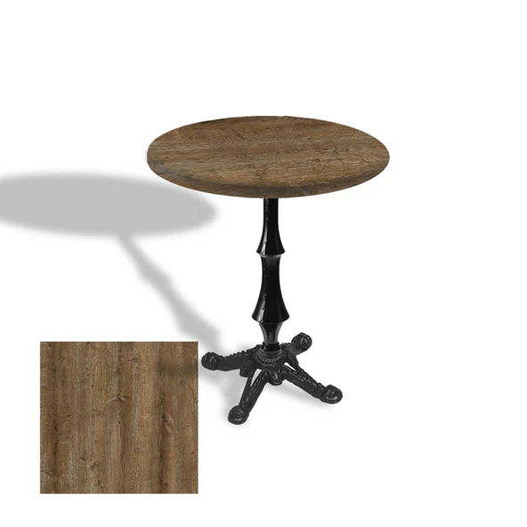 Çipa 1012 Döküm Ayak Yuvarlak Masa Çap 70cm - (Werzalit, Wermodin ve Allzalit Tabla) - Canyon Hidalgo ürün görseli 1