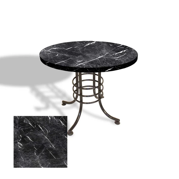 Buket Mega Laminat Yuvarlak Mutfak Masası Q120 - Temperado ürün görseli 1