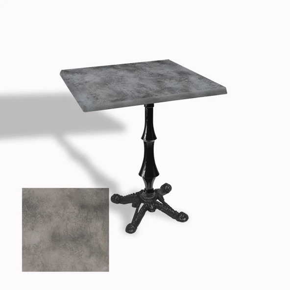 Çipa 1012 Döküm Ayak Kare Masa 60X60 cm - (Werzalit, Wermodin ve Allzalit Tabla) - Copperfield ürün görseli 1