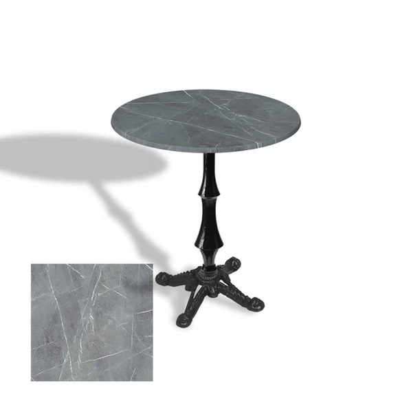 Çipa 1012 Döküm Ayak Yuvarlak Masa Çap 70cm - (Werzalit, Wermodin ve Allzalit Tabla) - Light Temperado ürün görseli 1