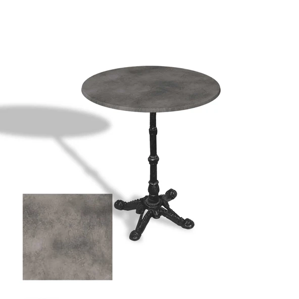 Çipa 1002 Döküm Ayak Yuvarlak Masa Çap 80cm - (Werzalit, Wermodin ve Allzalit Tabla) - Copperfield ürün görseli 1