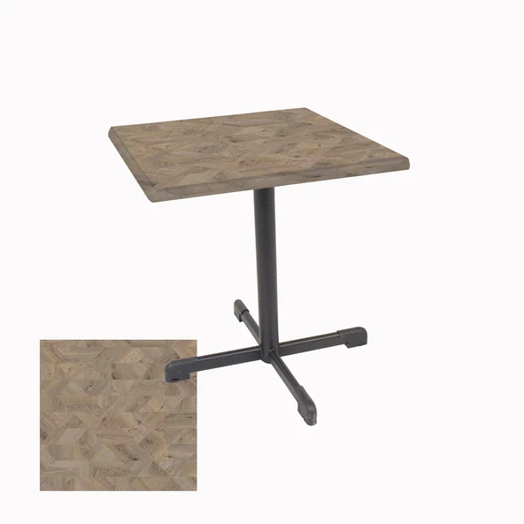 Halley Kare Masa 60x60 cm - (Werzalit, Wermodin ve Allzalit Tabla) - Edgy Wood ürün görseli 1