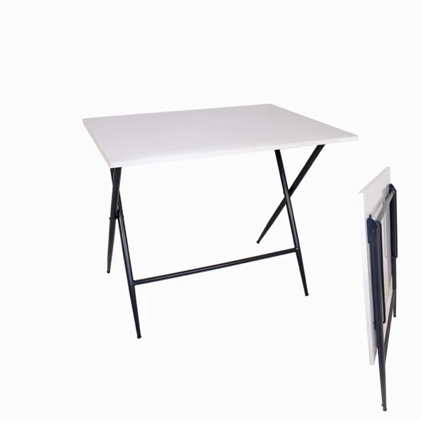 Katlanır Suntalam Tabla Masa 70x105 - Beyaz ürün görseli 1