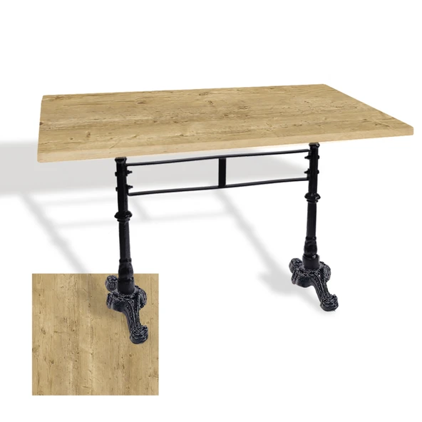 Çipa 3002 Döküm Ayak Masa 80x140 cm - (Werzalit, Wermodin ve Allzalit Tabla) - Avalone Pine ürün görseli 1