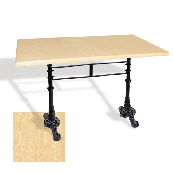 Çipa 3002 Döküm Ayak Masa 80x140 cm - (Werzalit, Wermodin ve Allzalit Tabla) - Akçaağaç ürün görseli 1