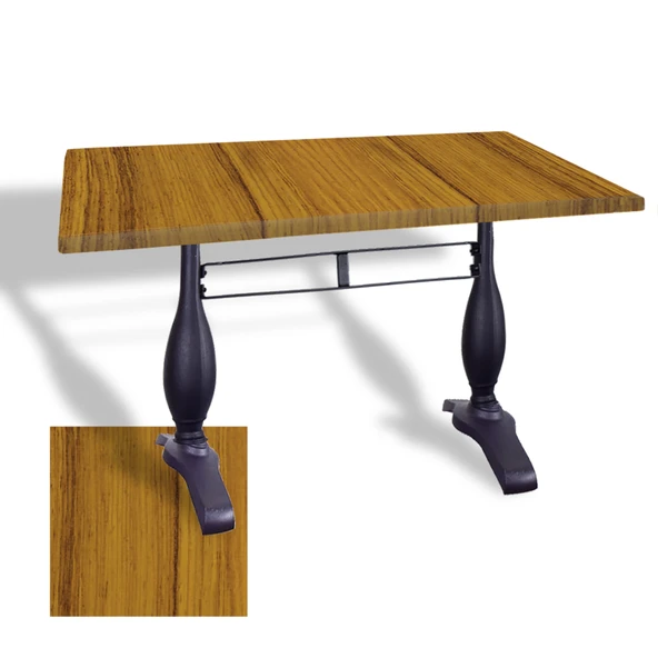 Çipa 3011 Döküm Ayak Masa 70x120 cm - (Werzalit, Wermodin ve Allzalit Tabla) - Real Teak ürün görseli 1