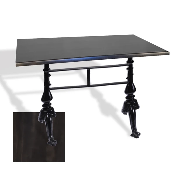 Çipa 3001 Döküm Ayak Masa 70x120 cm - (Werzalit, Wermodin ve Allzalit Tabla) - Rocked ürün görseli 1