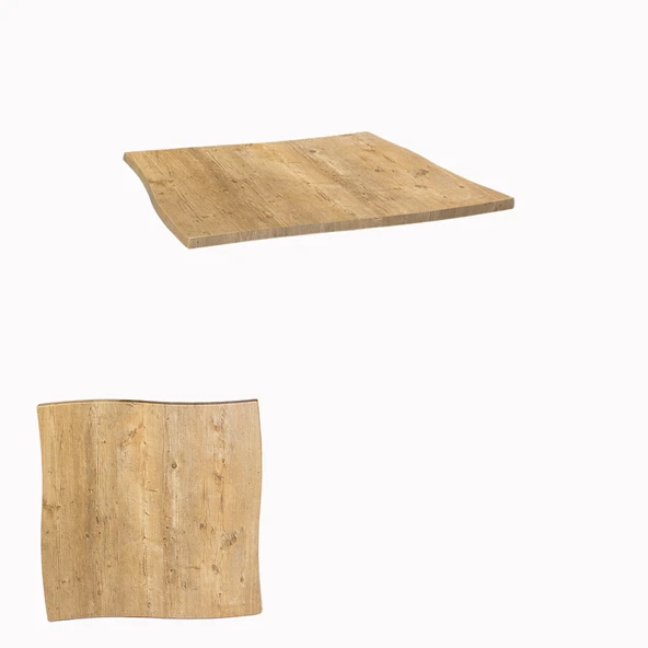 Wermodin Masa Tablası Dalgalı Kare 67x67 cm - Avalon Pine ürün görseli 1