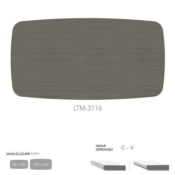 CDF Masa Tablası 105X210 - DCLTM3116 ürün görseli 1