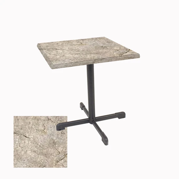 Halley Kare Masa 60x60 cm - (Werzalit, Wermodin ve Allzalit Tabla) - Scala Marble ürün görseli 1
