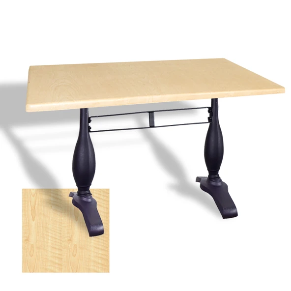 Çipa 3011 Döküm Ayak Masa 80x120 cm - (Werzalit, Wermodin ve Allzalit Tabla) - Akçaağaç ürün görseli 1