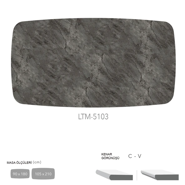 CDF Masa Tablası 90X180 - DCLTM5103 ürün görseli 1