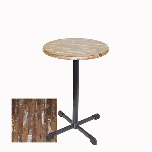 Bistro Masa Halley - (Werzalit, Wermodin ve Allzalit Tabla 60 cm çap) - Maracaibo ürün görseli 1