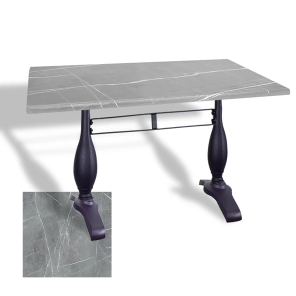 Çipa 3011 Döküm Ayak Masa 80x120 cm - (Werzalit, Wermodin ve Allzalit Tabla) - Light Temperado ürün görseli 1