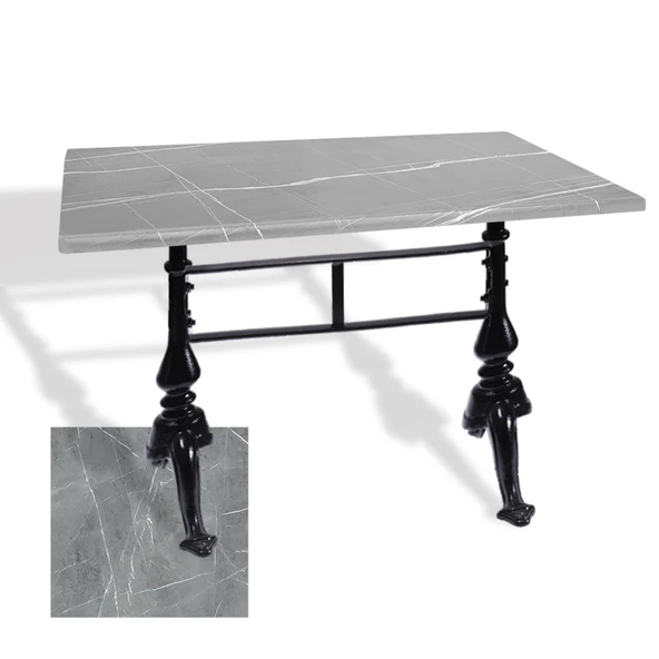 Çipa 3001 Döküm Ayak Masa 80x140 cm - (Werzalit, Wermodin ve Allzalit Tabla) - Light Temperado ürün görseli 1