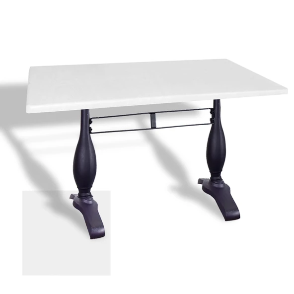 Çipa 3011 Döküm Ayak Masa 80x120 cm - (Werzalit, Wermodin ve Allzalit Tabla) - Beyaz ürün görseli 1