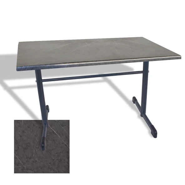 Halley Mutfak Masası 80x140 ESB (Werzalit, Wermodin ve Allzalit Tabla) - Grey Marble ürün görseli 1