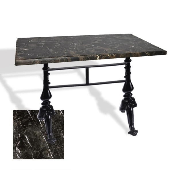 Çipa 3001 Döküm Ayak Masa 80x120 cm - (Werzalit, Wermodin ve Allzalit Tabla) - Teramo ürün görseli 1